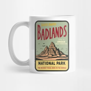 Badlands National Park Aged Look Mug